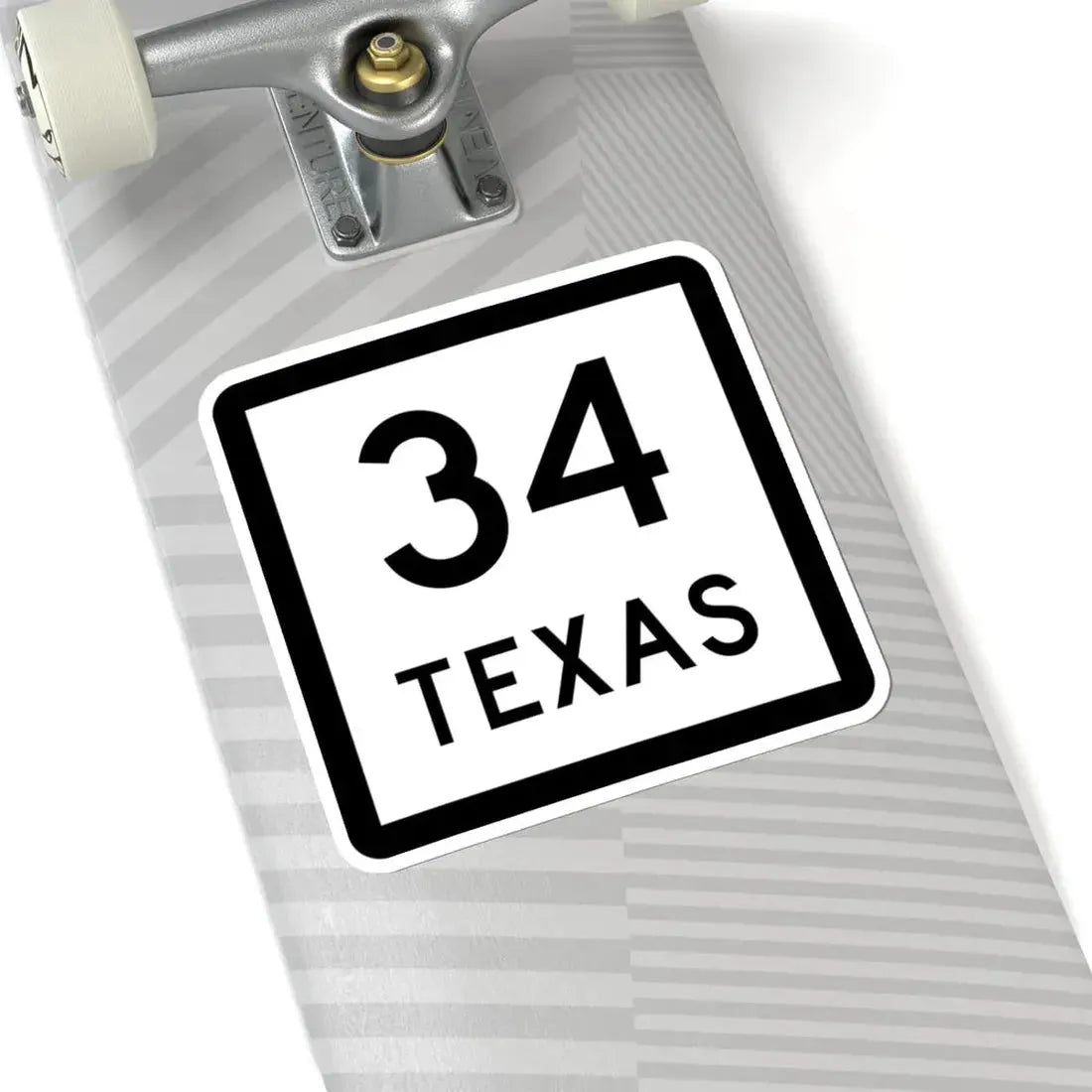 Texas 34 (Texas) (Road Sign) STICKER Vinyl Kiss-Cut Decal - The Sticker Space