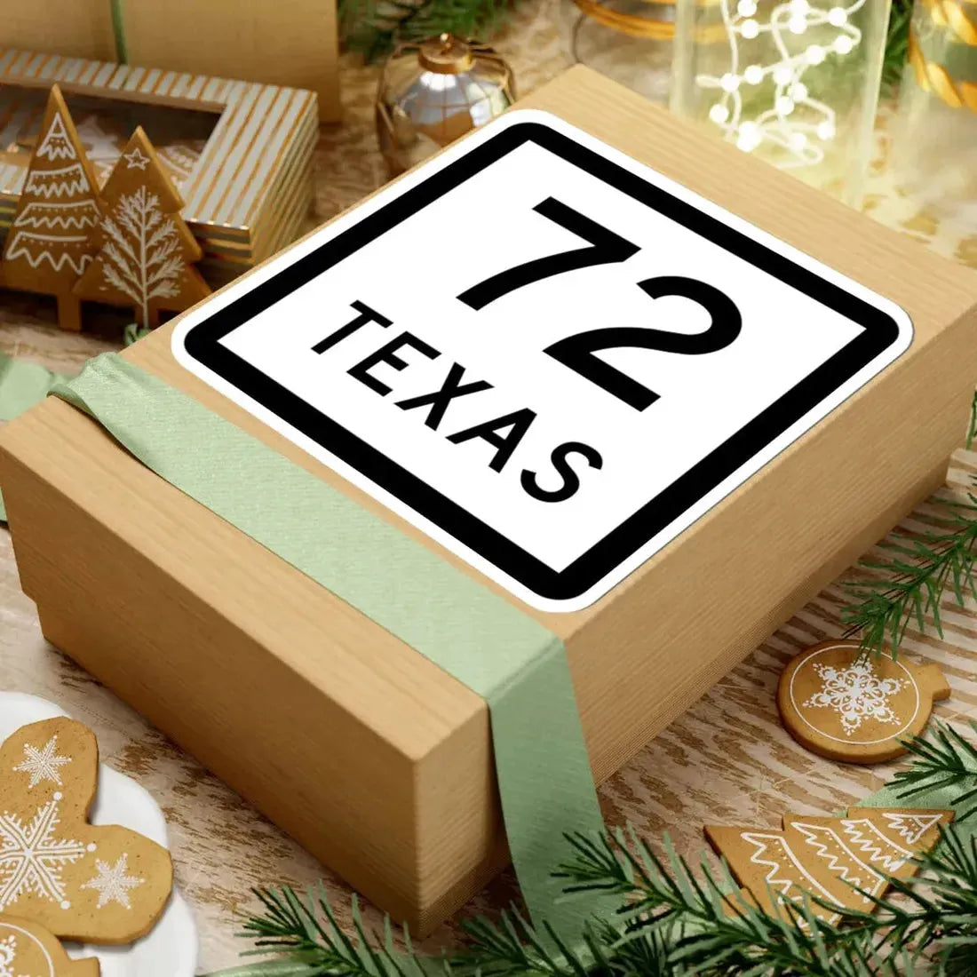 Texas 72 (Texas) (Road Sign) STICKER Vinyl Kiss-Cut Decal - The Sticker Space