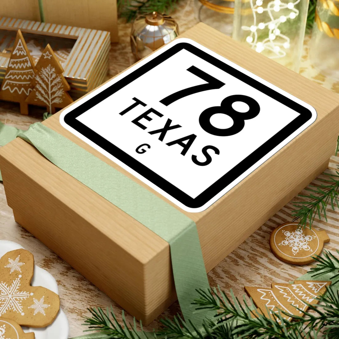 Texas 78-G (Texas) (Road Sign) STICKER Vinyl Kiss-Cut Decal - The Sticker Space