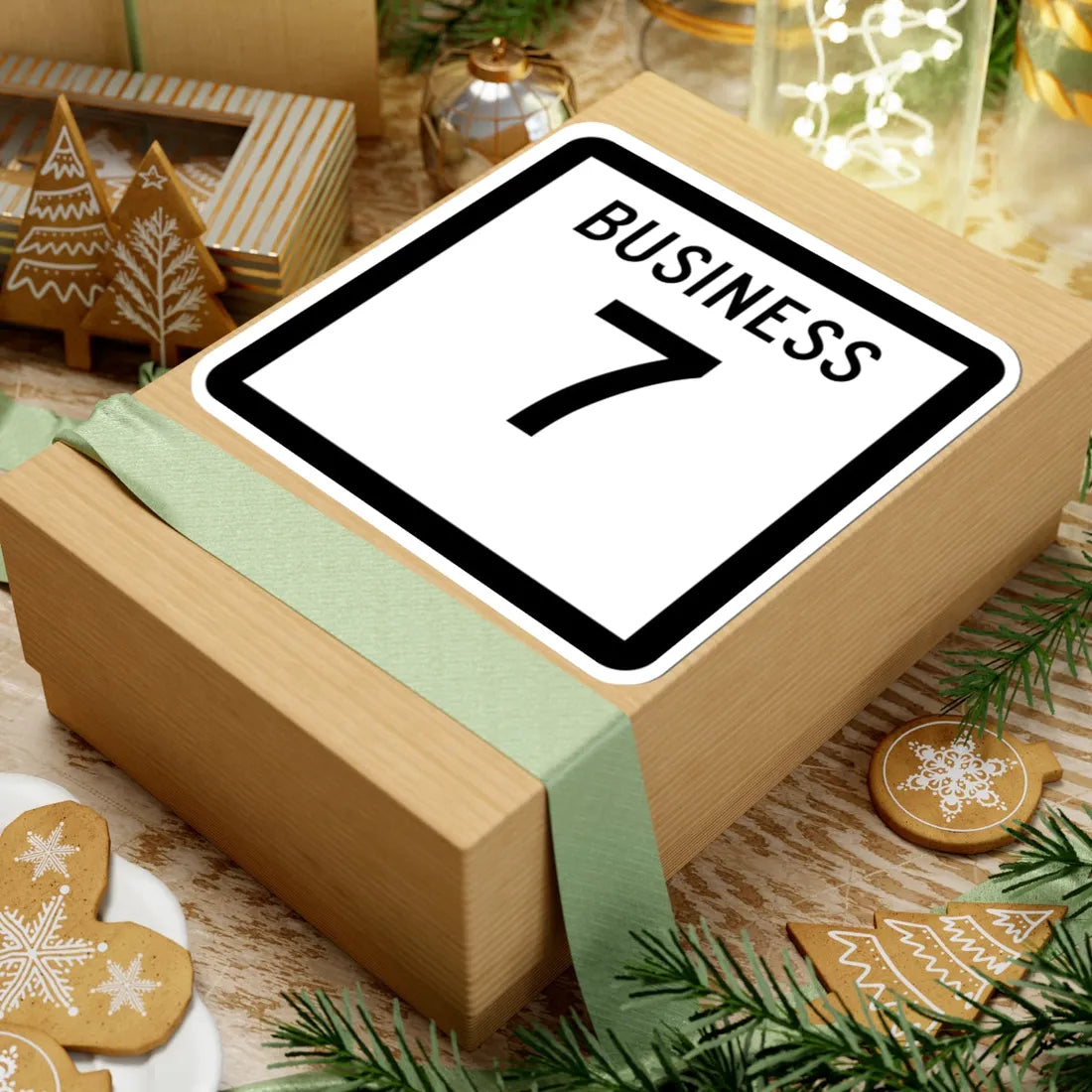 Texas Business 7 (Texas) (Road Sign) STICKER Vinyl Kiss-Cut Decal - The Sticker Space