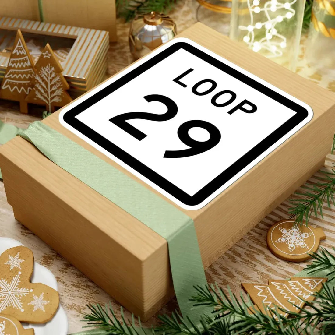 Texas Loop 29 (Texas) (Road Sign) STICKER Vinyl Kiss-Cut Decal - The Sticker Space