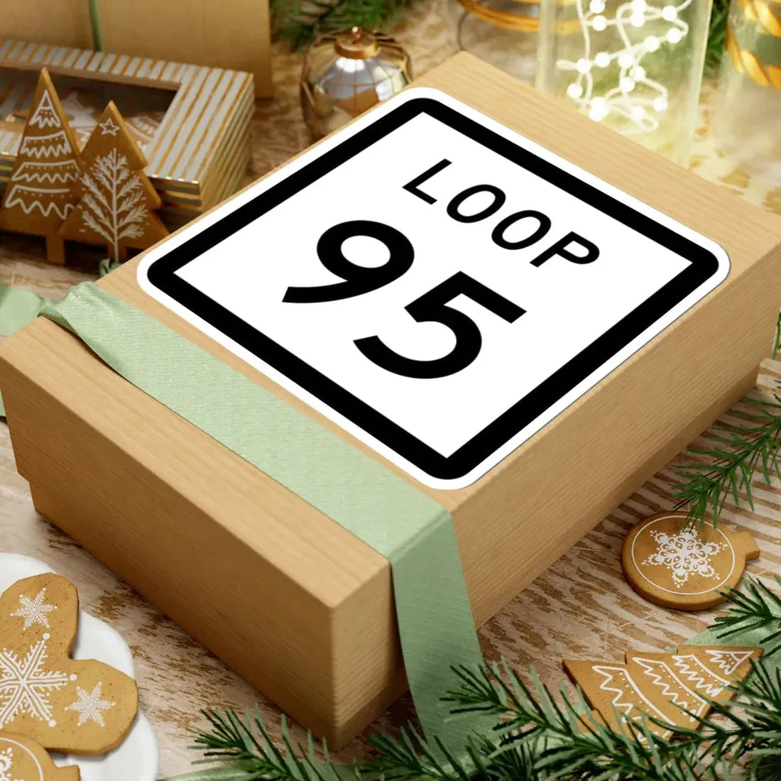 Texas Loop 95 (Texas) (Road Sign) STICKER Vinyl Kiss-Cut Decal - The Sticker Space