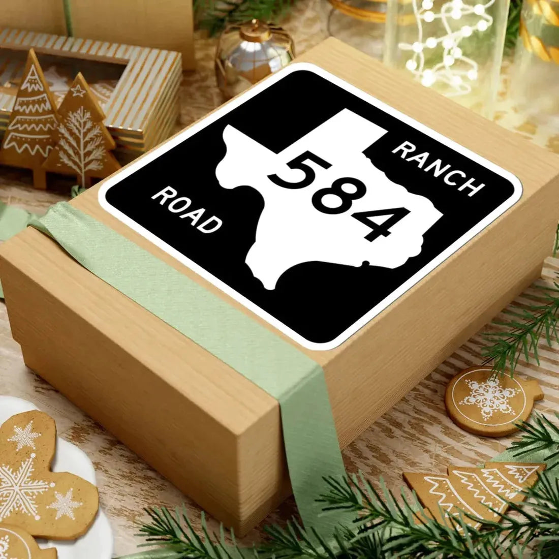 Texas RM 584 (Texas) (Road Sign) STICKER Vinyl Kiss-Cut Decal - The Sticker Space