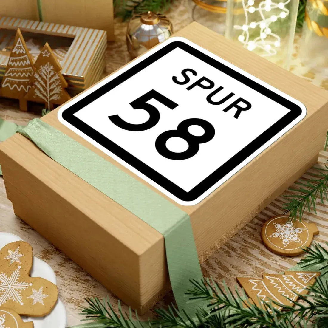 Texas Spur 58 (Texas) (Road Sign) STICKER Vinyl Kiss-Cut Decal - The Sticker Space