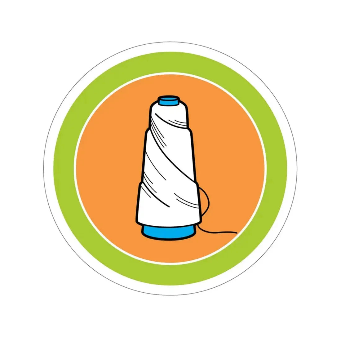 Textile (Boy Scouts Merit Badge) STICKER Vinyl Die-Cut Decal 5 Inch - The Sticker Space