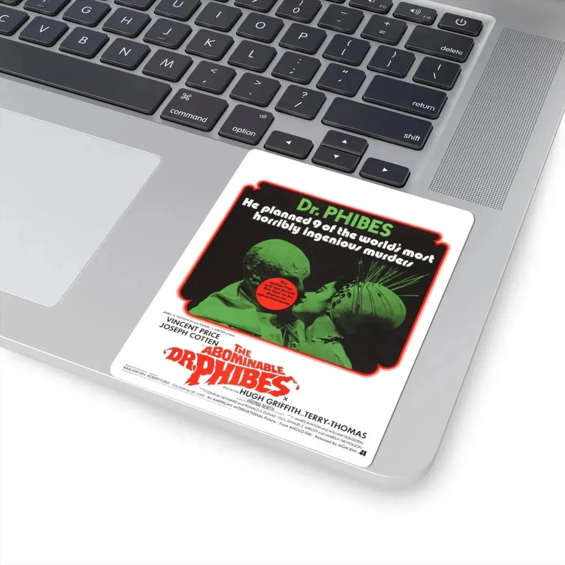 THE ABOMINABLE DR. PHIBES (2) 1971 Movie Poster - STICKER Vinyl Kiss-Cut Decal - The Sticker Space