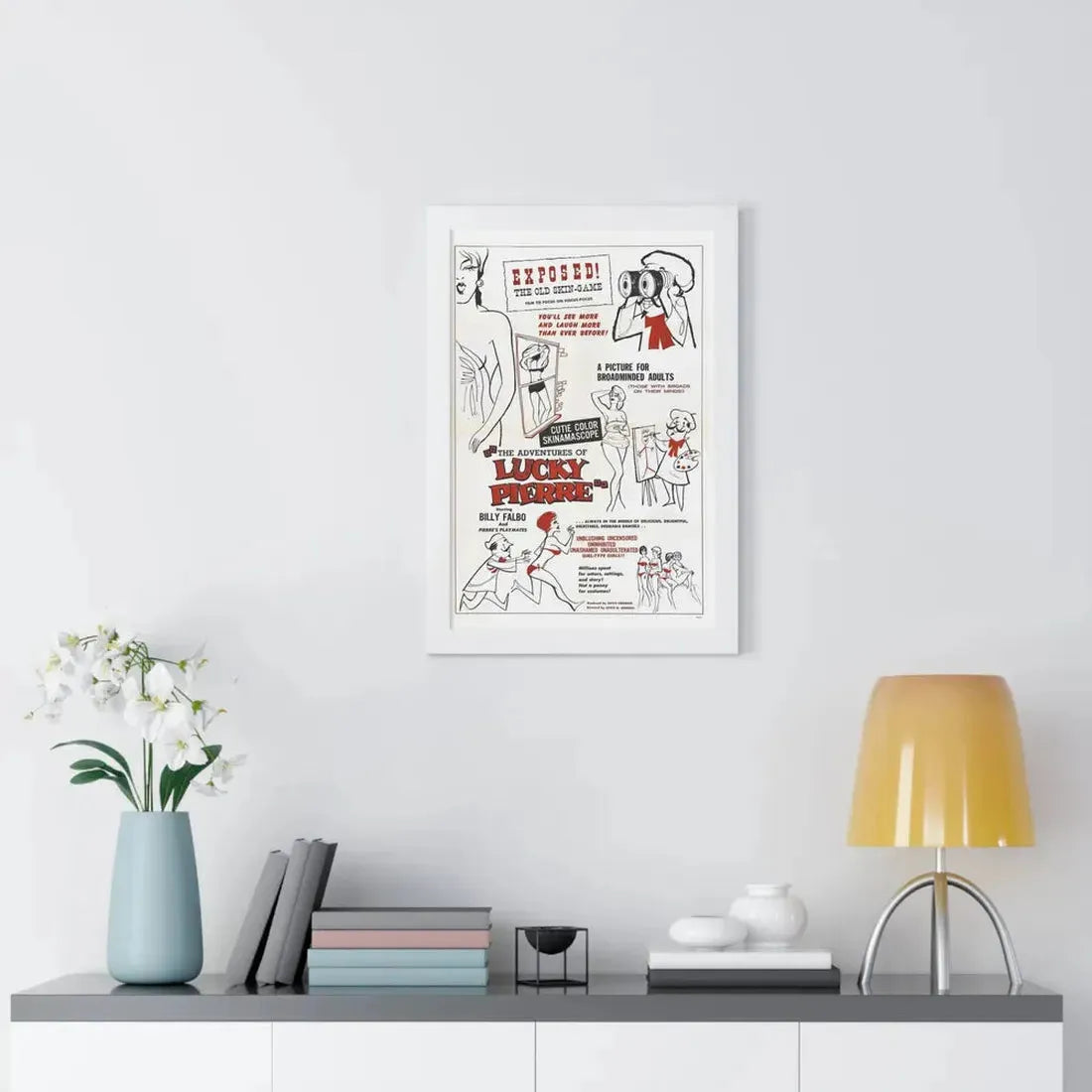 THE ADVENTURES OF LUCKY PIERRE 1961 - Framed Movie Poster - The Sticker Space