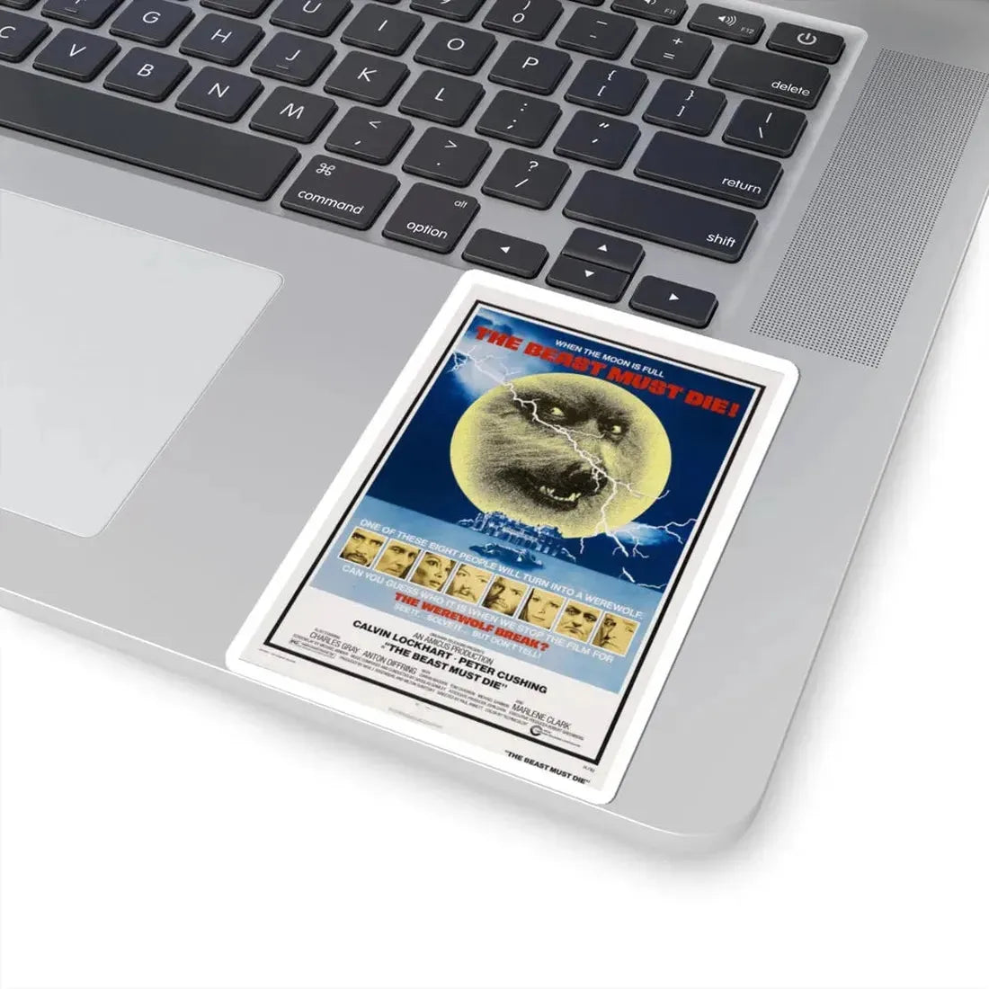 THE BEAST MUST DIE! 1974 Movie Poster - STICKER Vinyl Kiss-Cut Decal - The Sticker Space