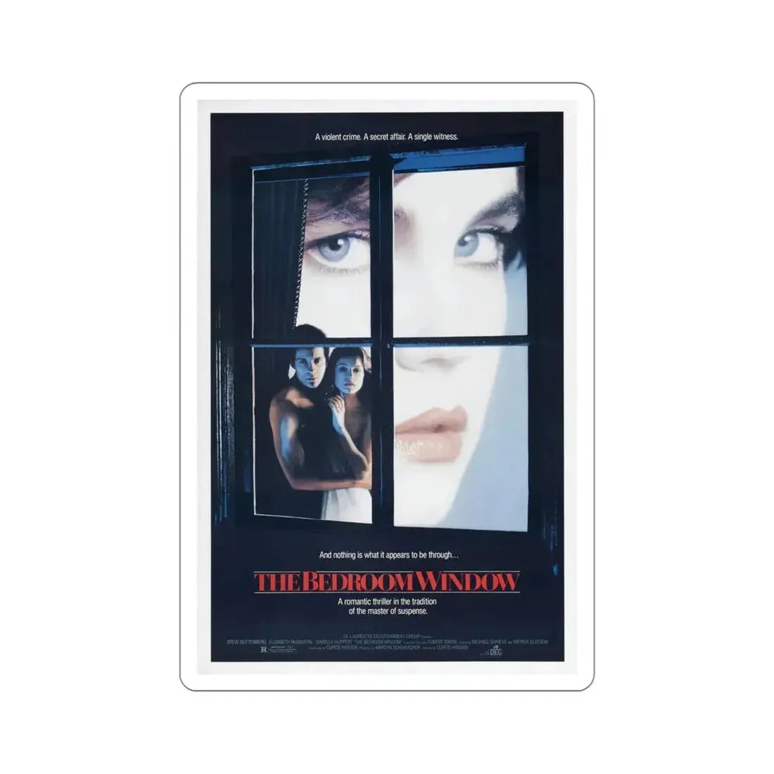 The Bedroom Window 1987 Movie Poster STICKER Vinyl Die-Cut Decal 5 Inch - The Sticker Space