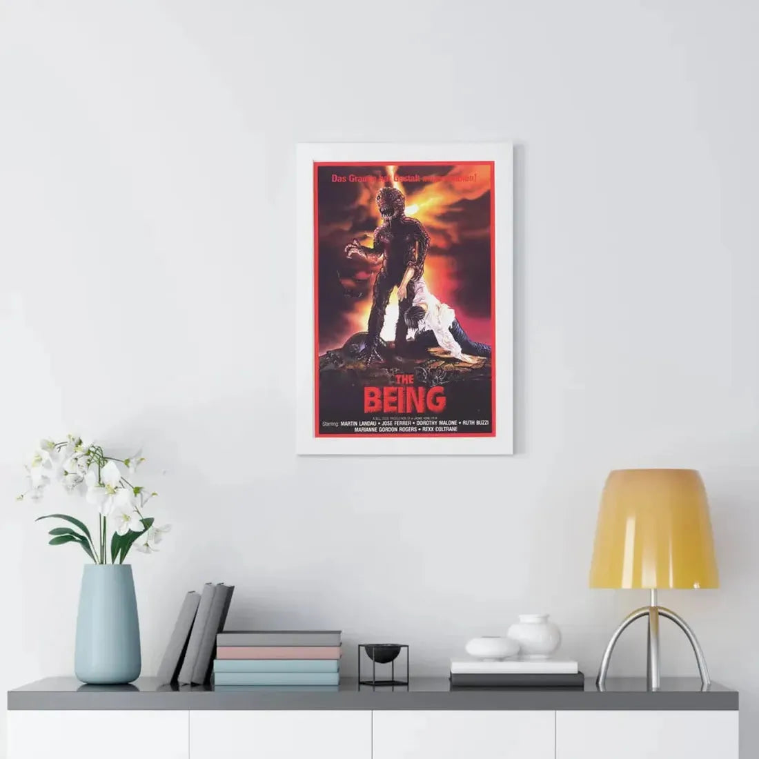 THE BEING (GERMAN) 1983 - Framed Movie Poster - The Sticker Space