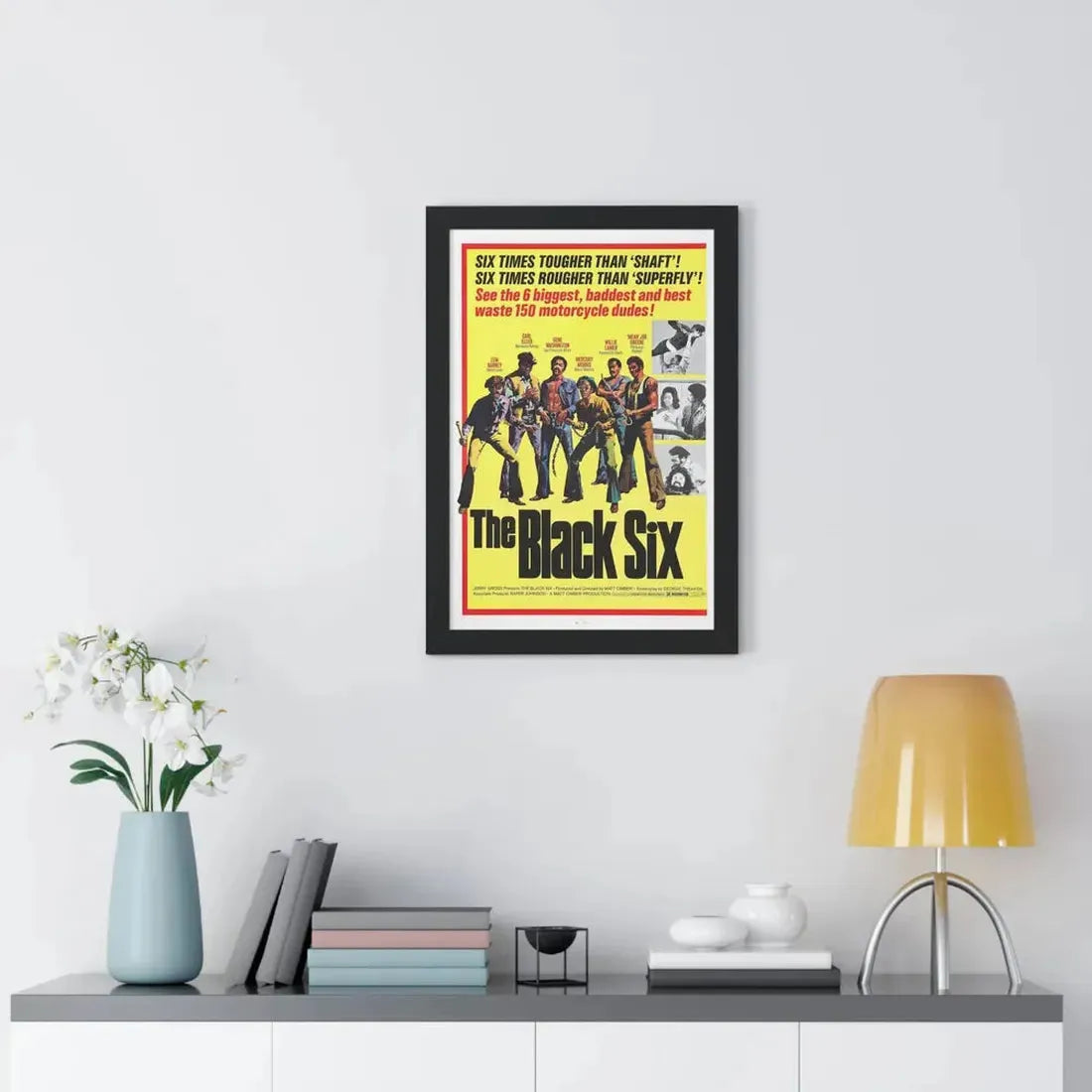 THE BLACK SIX 1974 - Framed Movie Poster - The Sticker Space