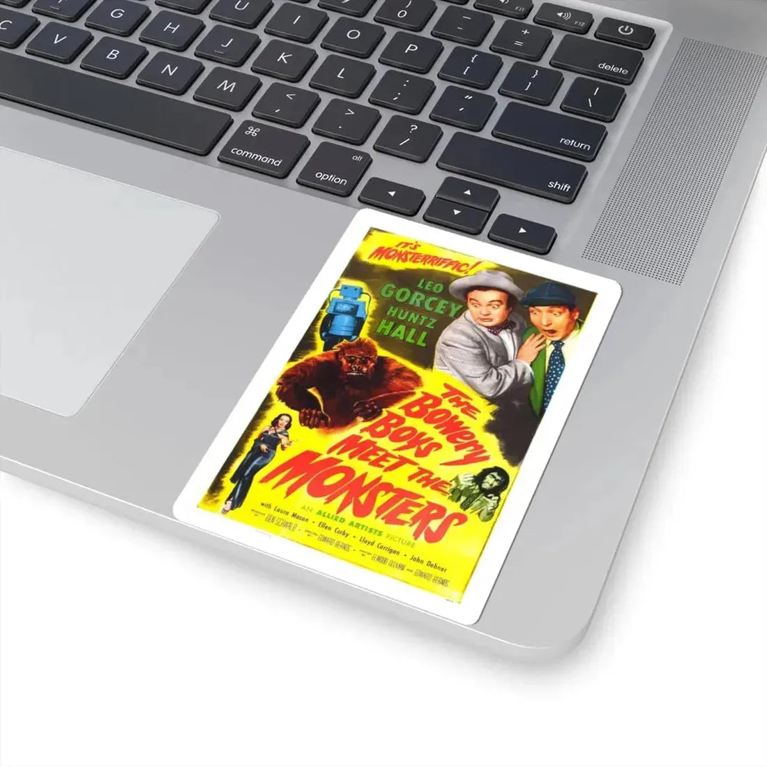 THE BOWERY BOYS MEET THE MONSTERS 1954 Movie Poster - STICKER Vinyl Kiss-Cut Decal - The Sticker Space