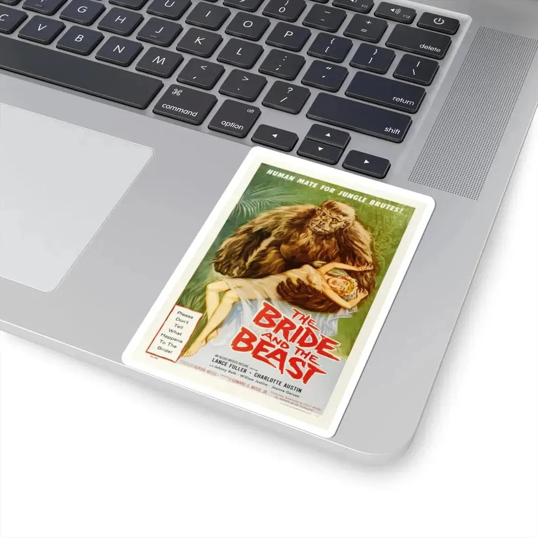 THE BRIDE AND THE BEAST 1958 Movie Poster - STICKER Vinyl Kiss-Cut Decal - The Sticker Space