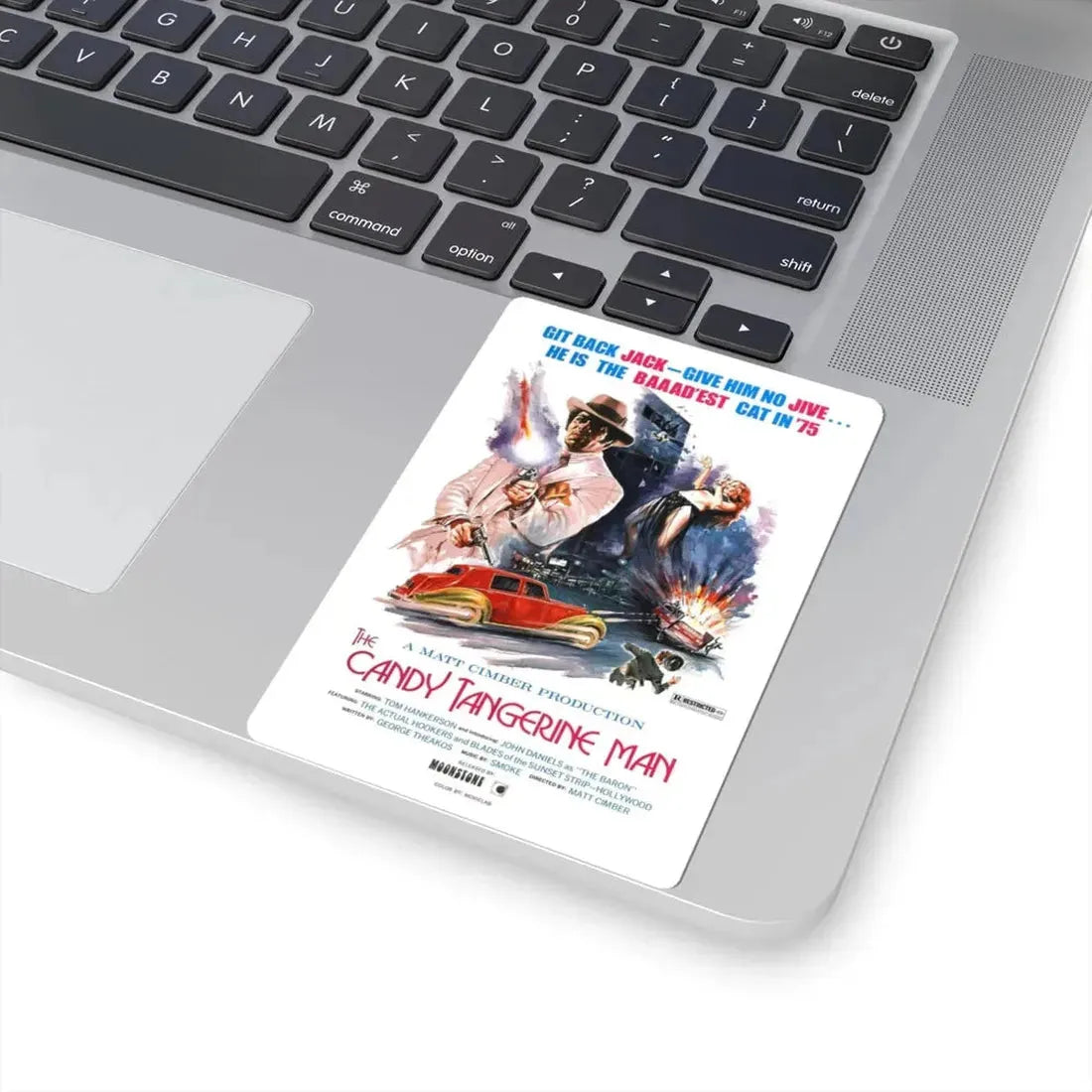 THE CANDY TANGERINE MAN 1975 Movie Poster - STICKER Vinyl Kiss-Cut Decal - The Sticker Space