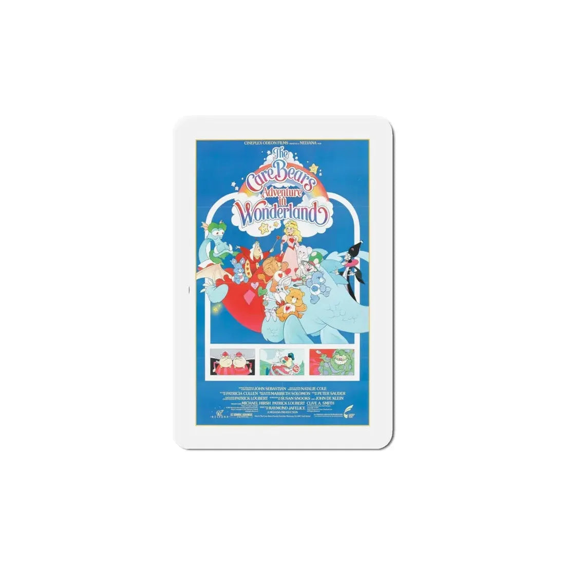 The Care Bears Adventure in Wonderland 1987 Movie Poster Refrigerator Magnet 6 Inch - The Sticker Space