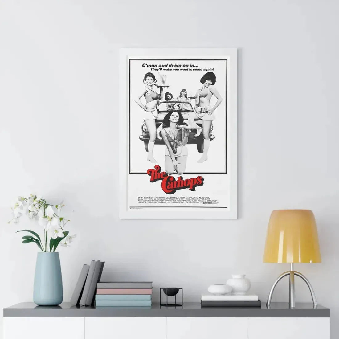 THE CARHOPS 1975 - Framed Movie Poster - The Sticker Space