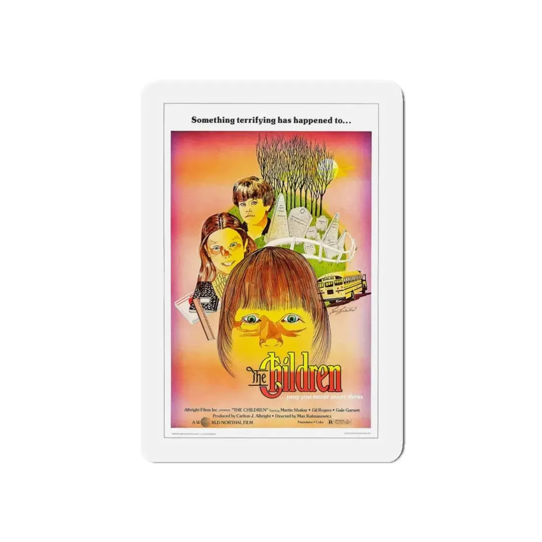 THE CHILDREN 1980 Movie Poster - Refrigerator Magnet 5 Inch Die-Cut - The Sticker Space