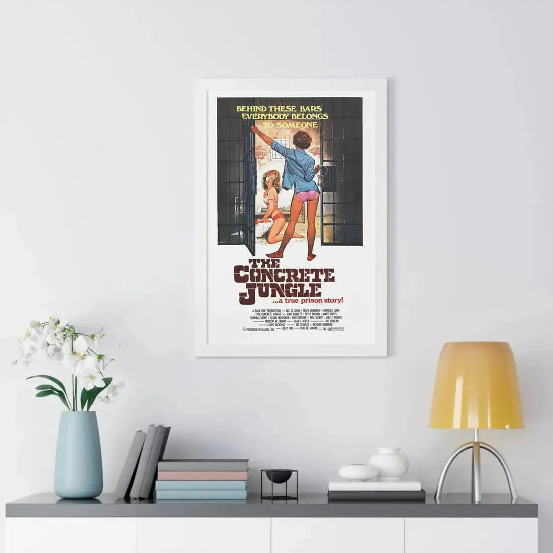 THE CONCRETE JUNGLE 1982 - Framed Movie Poster - The Sticker Space