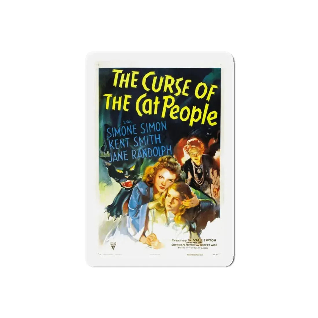 THE CURSE OF THE CAT PEOPLE 1944 Movie Poster - Refrigerator Magnet 5 Inch Die-Cut - The Sticker Space
