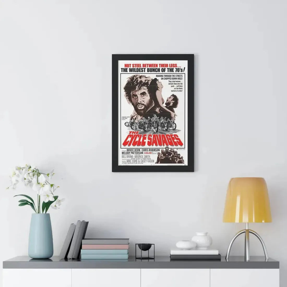 THE CYCLE SAVAGES 1969 - Framed Movie Poster - The Sticker Space