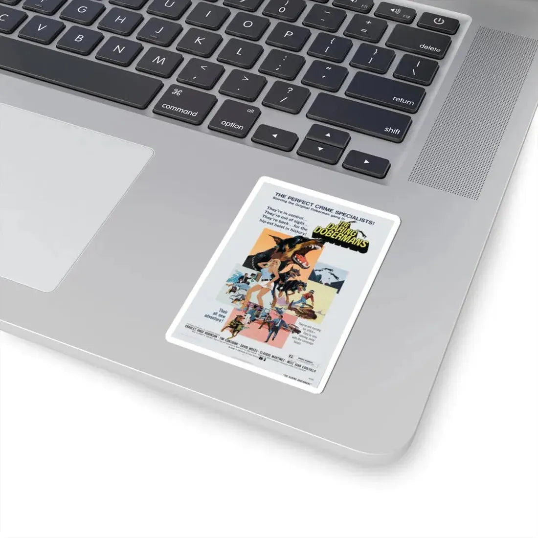 THE DARING DOBERMANS 1973 Movie Poster - STICKER Vinyl Kiss-Cut Decal - The Sticker Space