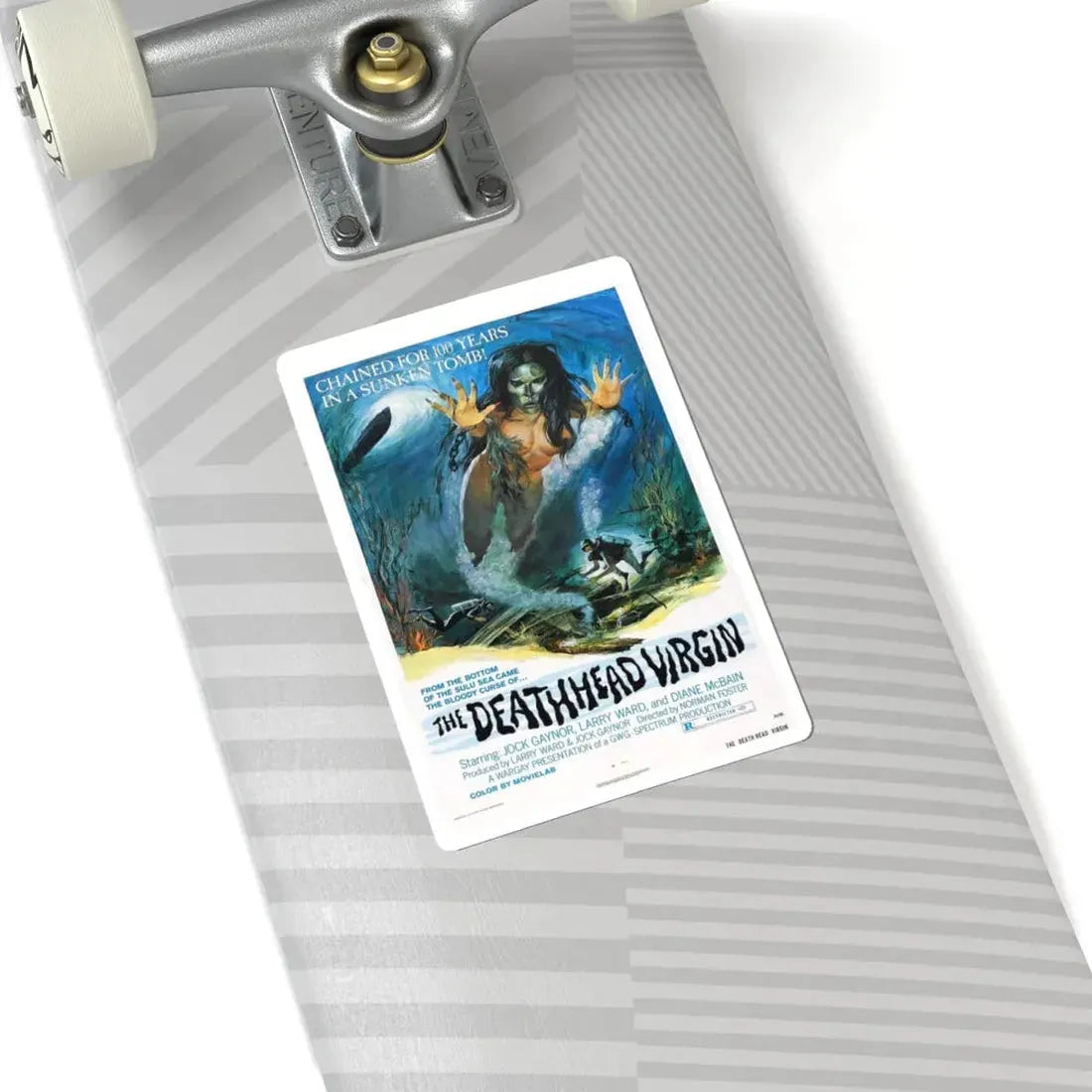 THE DEATHHEAD VIRGIN 1974 Movie Poster - STICKER Vinyl Kiss-Cut Decal - The Sticker Space