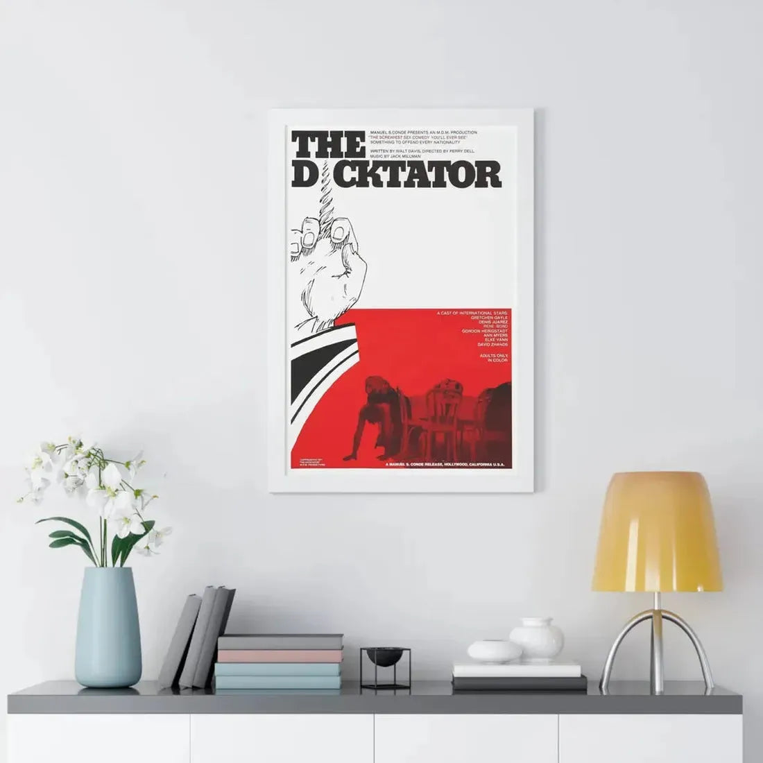 THE DICKTATOR 1974 - Framed Movie Poster - The Sticker Space