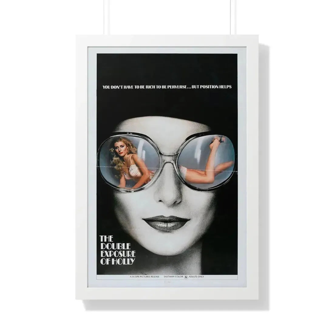 THE DOUBLE EXPOSURE OF HOLLY 1976 - Framed Movie Poster 20" x 30" White - The Sticker Space