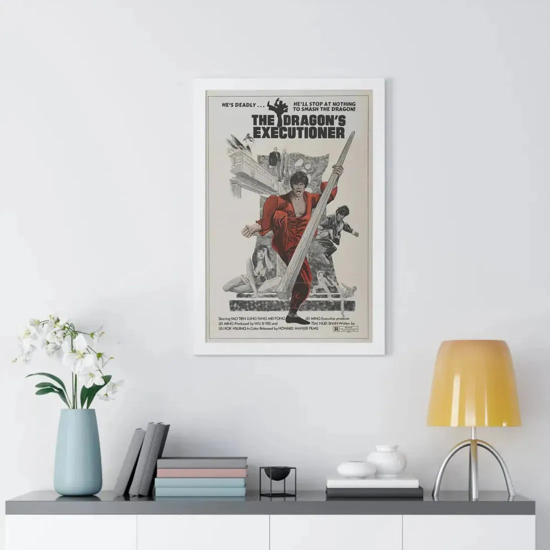 THE DRAGON'S EXECUTIONER 1972 - Framed Movie Poster - The Sticker Space