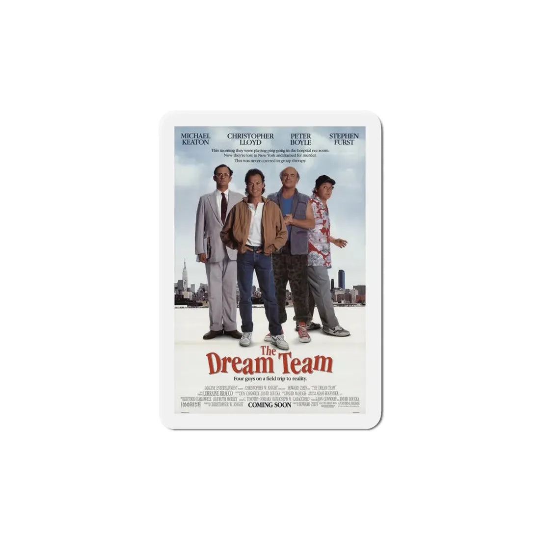 The Dream Team 1989 Movie Poster Refrigerator Magnet 6 Inch - The Sticker Space