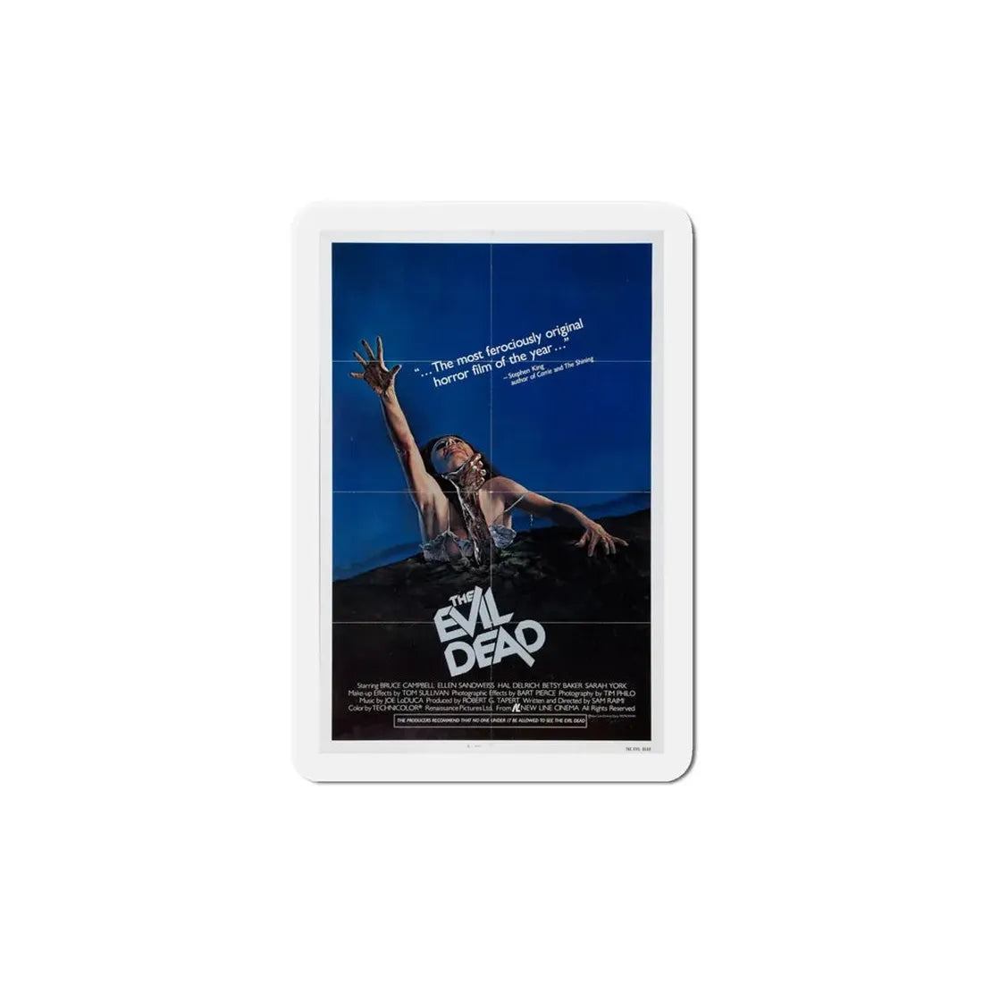 The Evil Dead 1981 Movie Poster Refrigerator Magnet 6 Inch - The Sticker Space