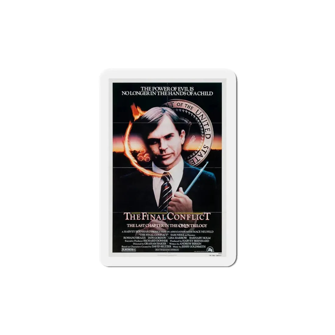 The Final Conflict 1981 Movie Poster Refrigerator Magnet 6 Inch - The Sticker Space
