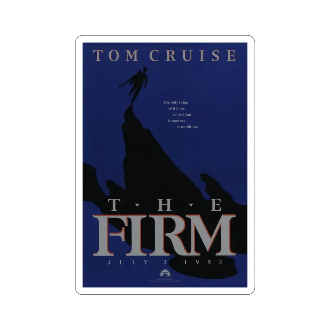 The Firm 1993 Movie Poster STICKER Vinyl Die-Cut Decal 5 Inch - The Sticker Space