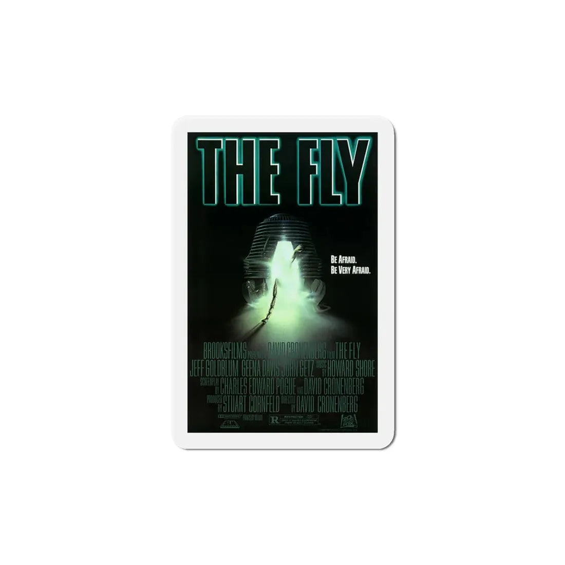 The Fly 1986 Movie Poster Refrigerator Magnet 6 Inch - The Sticker Space