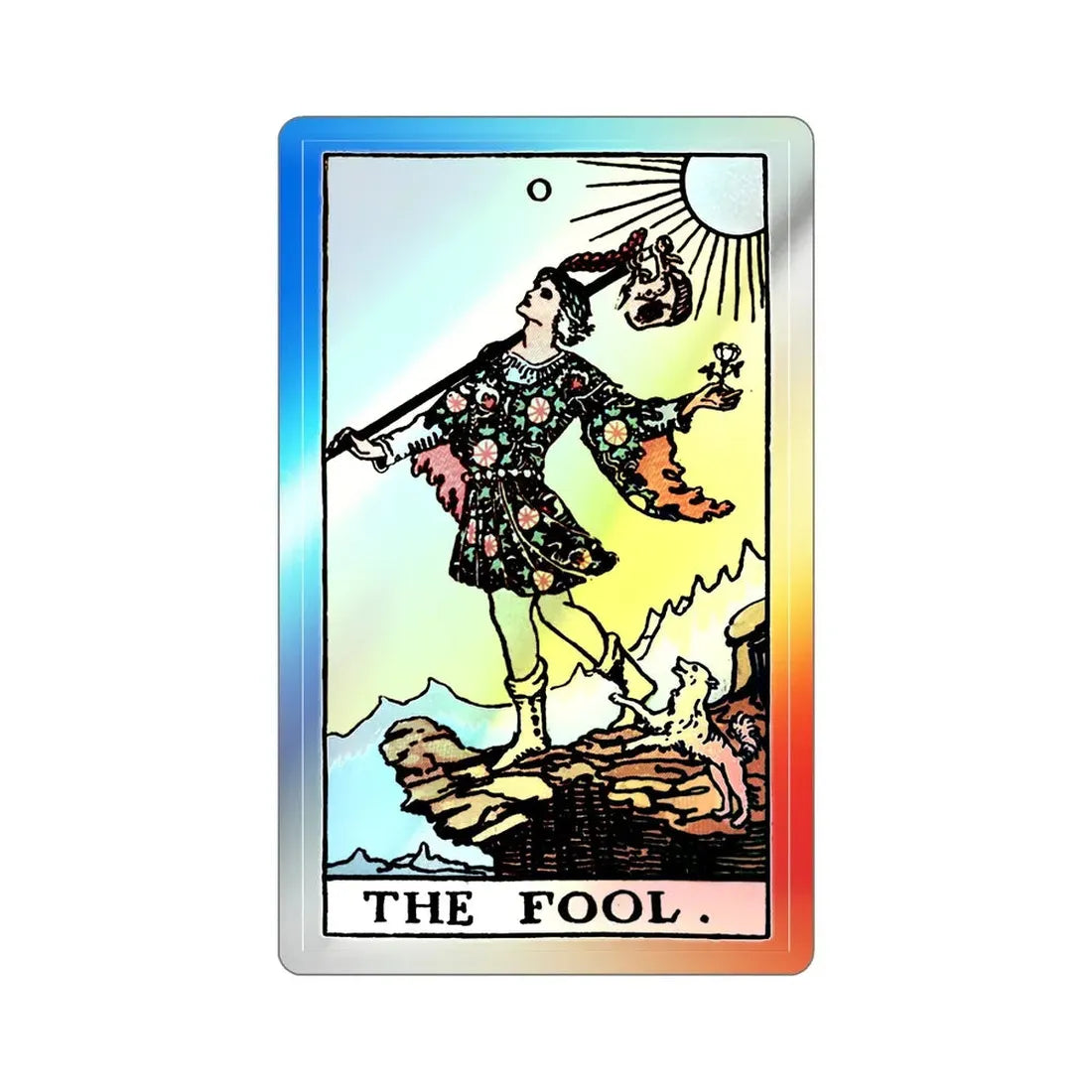 The Fool (Tarot Card) Holographic STICKER Die-Cut Vinyl Decal - The Sticker Space