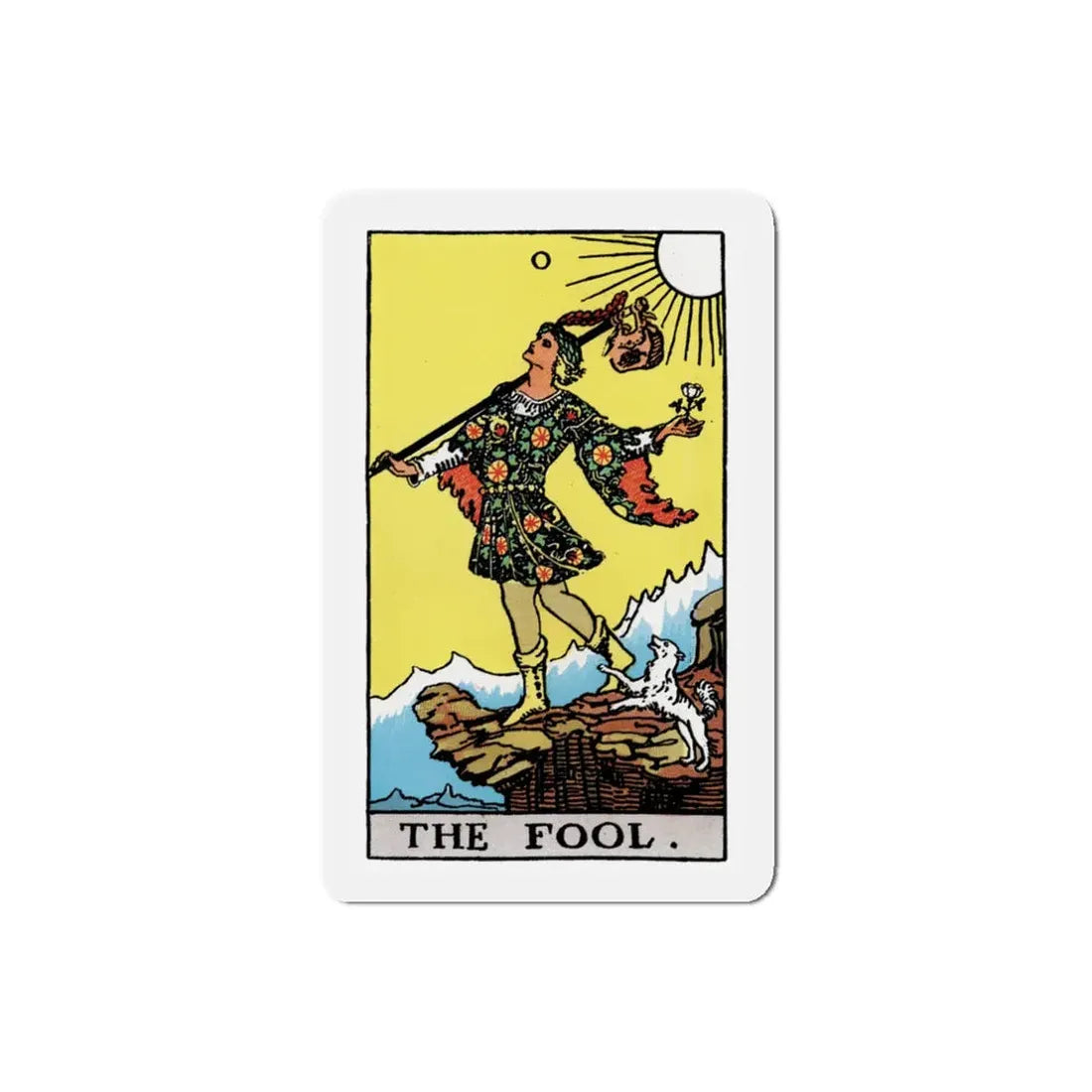 The Fool (Tarot Card) Refrigerator Magnet 3 Inch - The Sticker Space