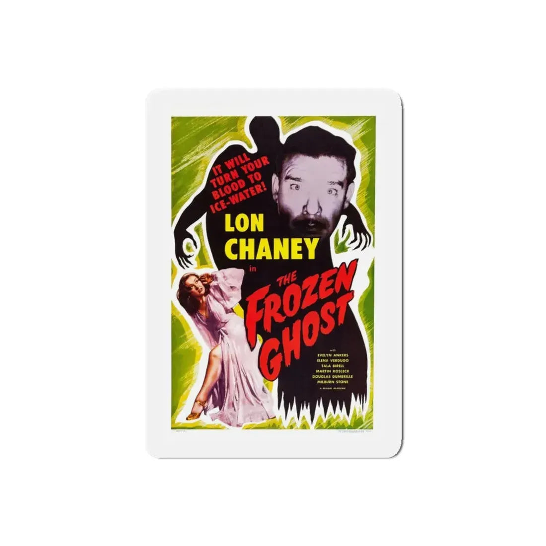 THE FROZEN GHOST (2) 1945 Movie Poster - Refrigerator Magnet 5 Inch Die-Cut - The Sticker Space