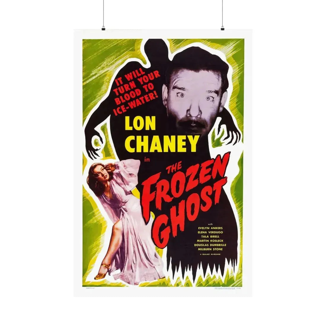 THE FROZEN GHOST (2) 1945 - Paper Movie Poster - The Sticker Space