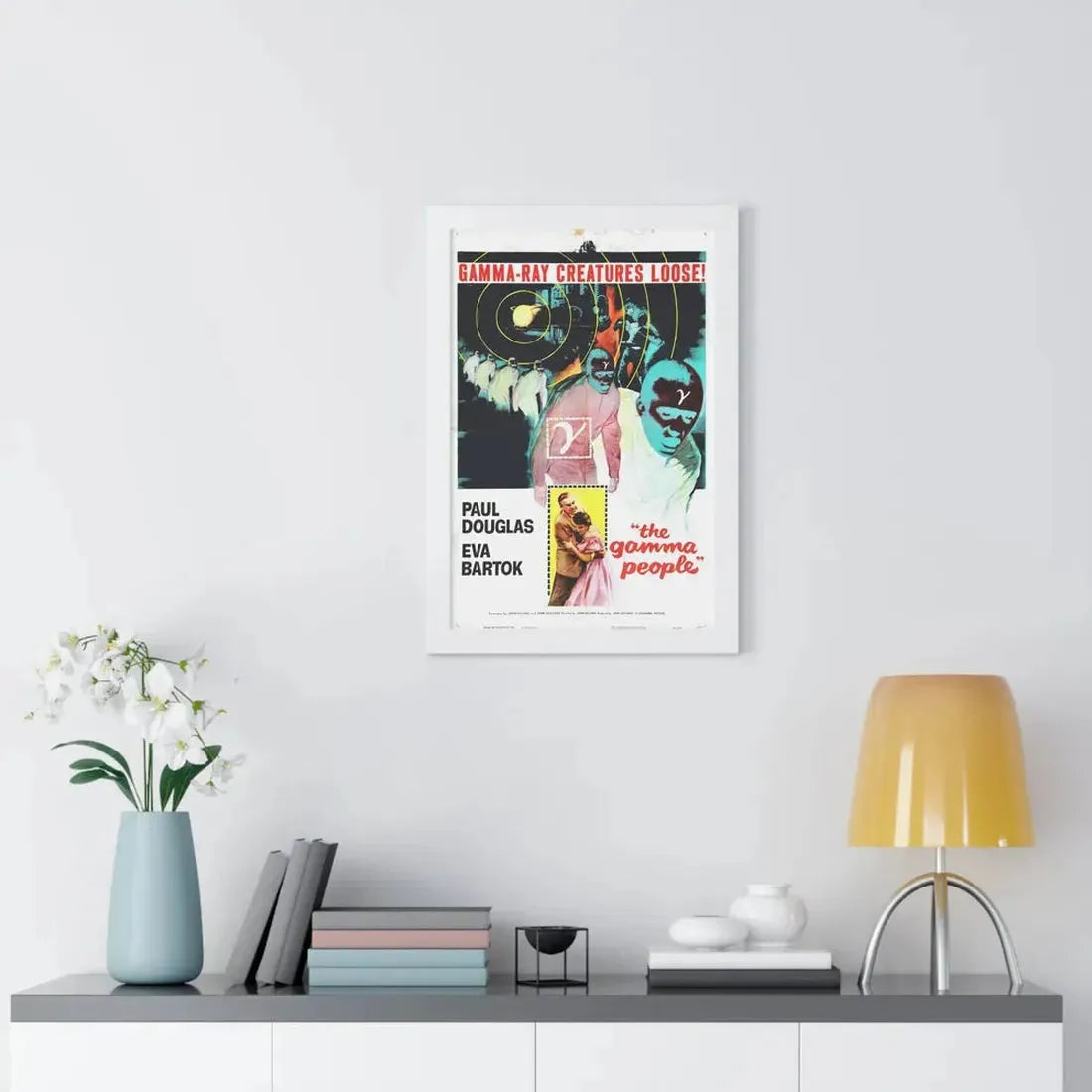 THE GAMMA PEOPLE 1956 - Framed Movie Poster - The Sticker Space