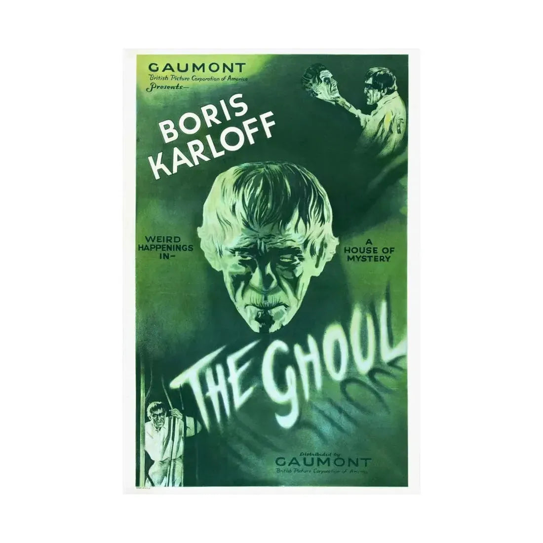 THE GHOUL (KARLOFF) (2) 1933 - Paper Movie Poster - The Sticker Space