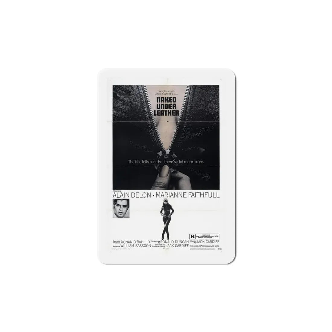 The Girl on a Motorcycle 1968 Movie Poster Refrigerator Magnet 6 Inch - The Sticker Space