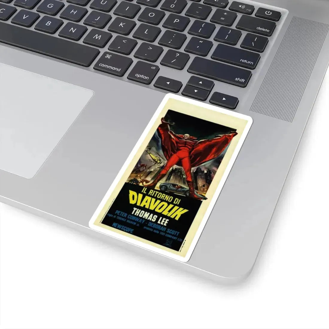 THE GOLDEN BAT (ITALIAN) 1966 Movie Poster - STICKER Vinyl Kiss-Cut Decal - The Sticker Space