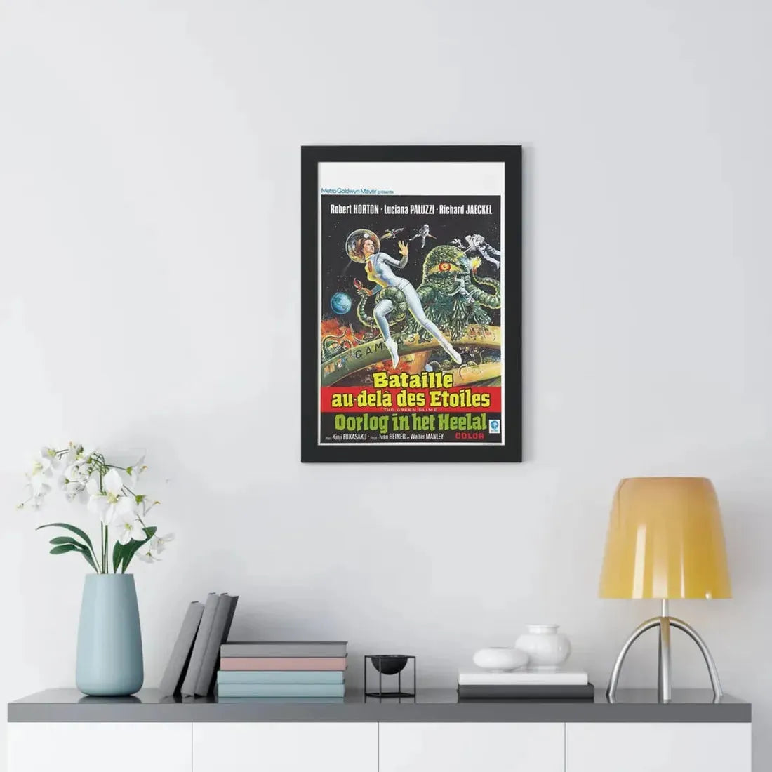 THE GREEN SLIME (BELGIAN) 1968 - Framed Movie Poster - The Sticker Space