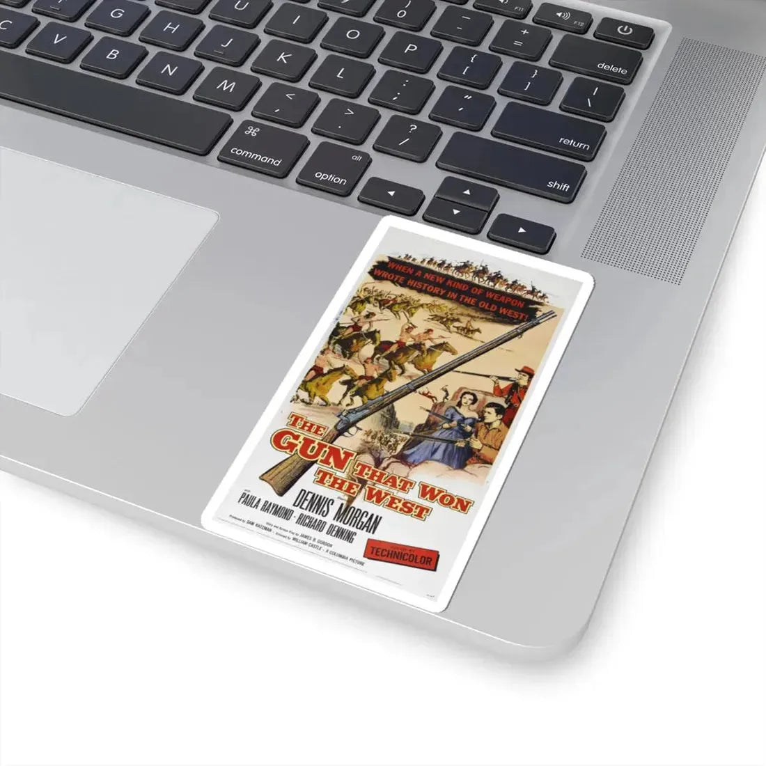 THE GUN THAT WON THE WEST 1955 Movie Poster - STICKER Vinyl Kiss-Cut Decal - The Sticker Space