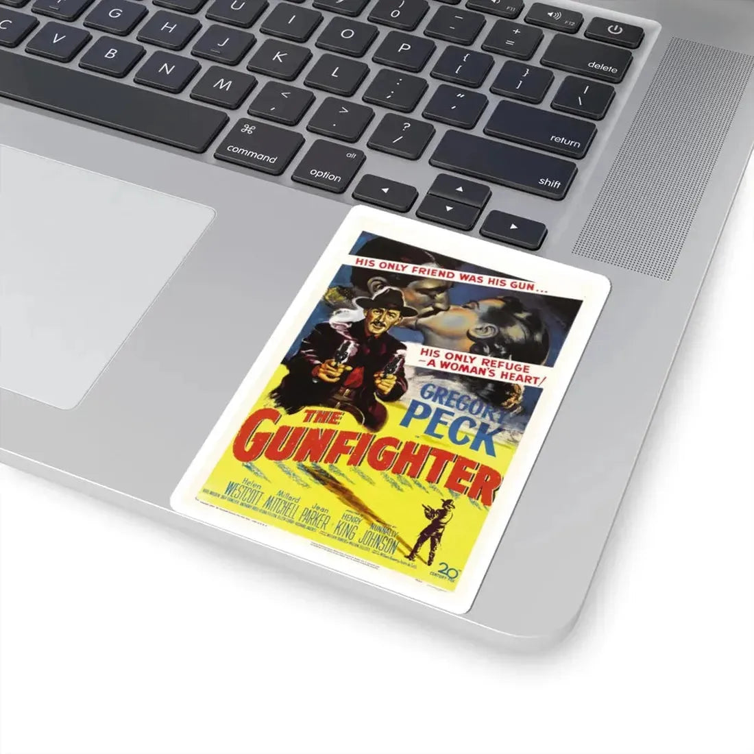 The Gunfighter 1950 Movie Poster - STICKER Vinyl Kiss-Cut Decal - The Sticker Space