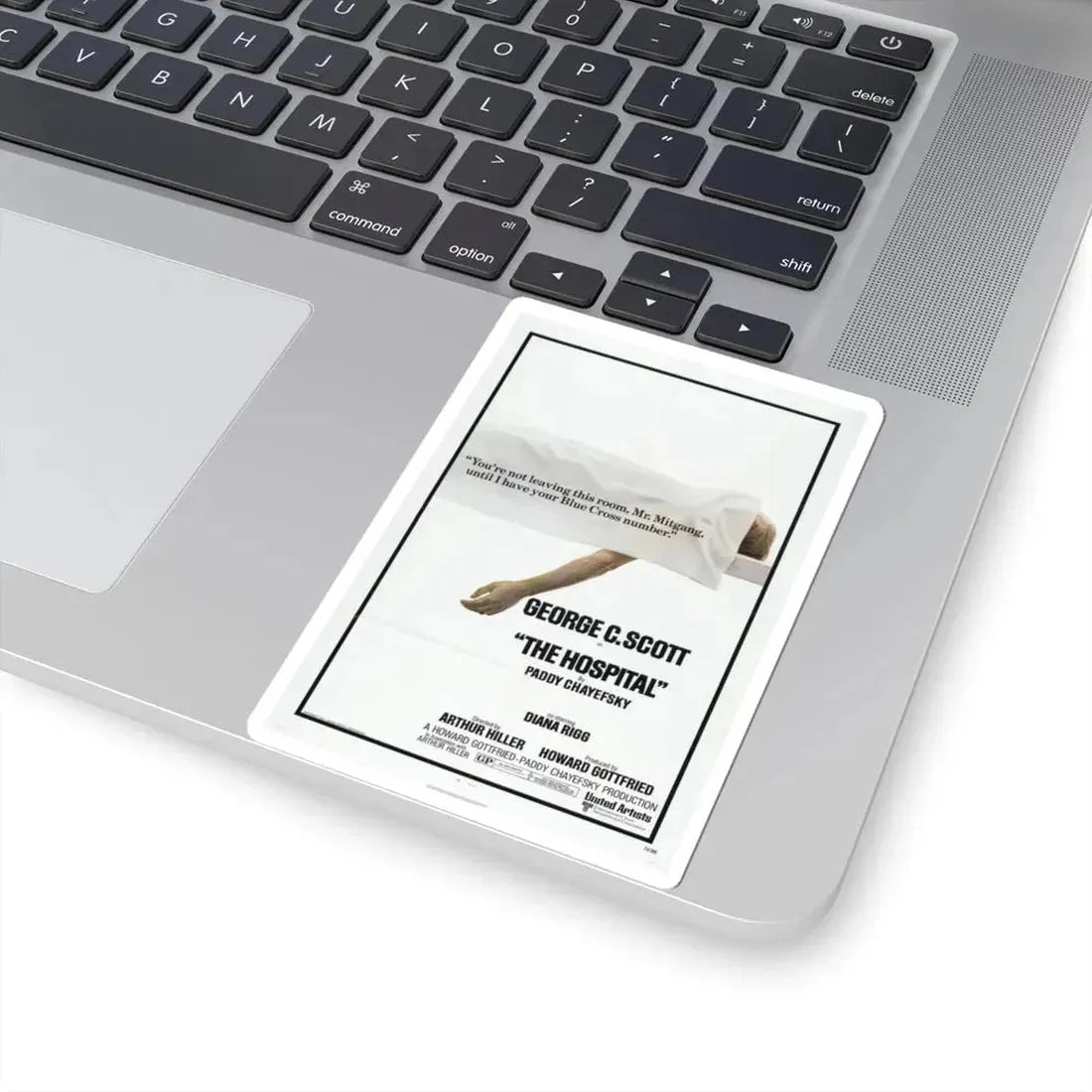 The Hospital 1971 Movie Poster - STICKER Vinyl Kiss-Cut Decal - The Sticker Space