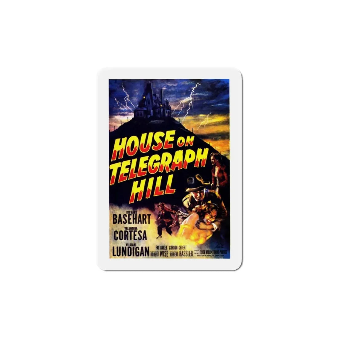 The House on Telegraph Hill 1951 Movie Poster Refrigerator Magnet 6 Inch - The Sticker Space