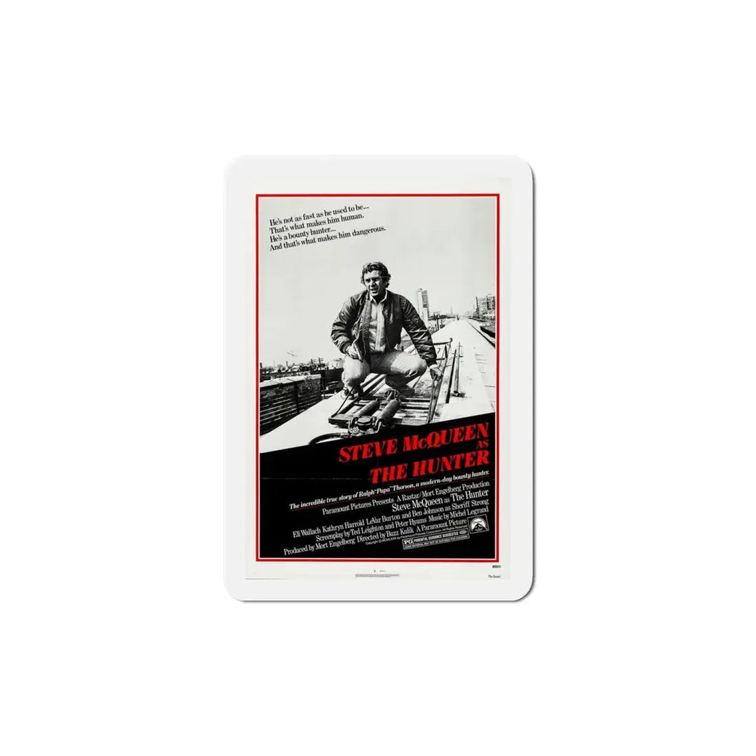 The Hunter 1980 Movie Poster Refrigerator Magnet 6 Inch - The Sticker Space