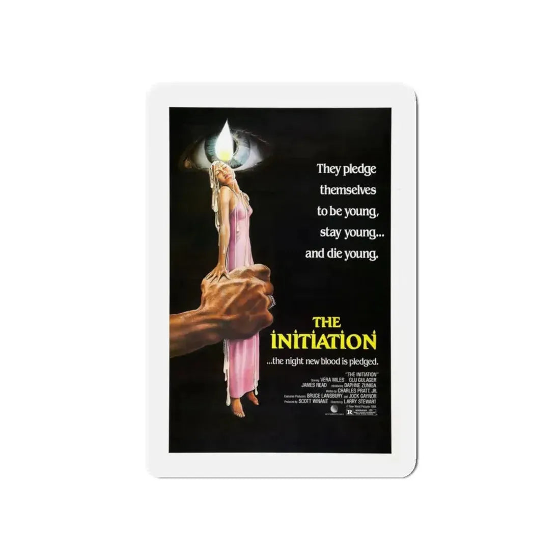 THE INITIATION 1984 Movie Poster - Refrigerator Magnet 5 Inch Die-Cut - The Sticker Space