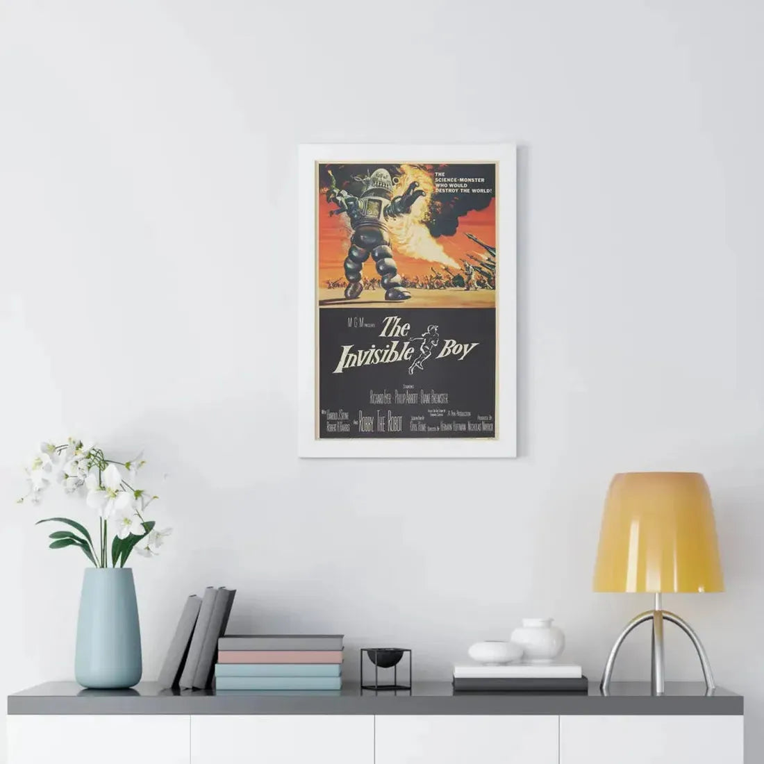 THE INVISIBLE BOY 1957 - Framed Movie Poster - The Sticker Space